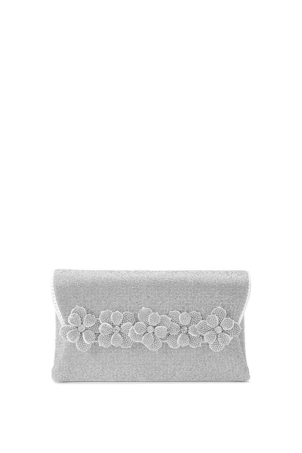 Carvela Carvela Women's 'Petalo Envelope Clutch' Bag in Silver