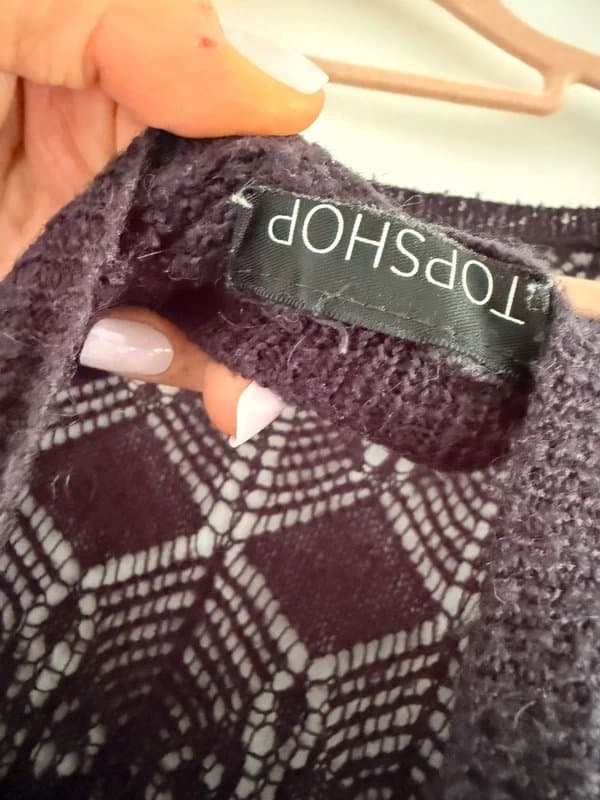 Topshop Topshop batwinged jumper crochet