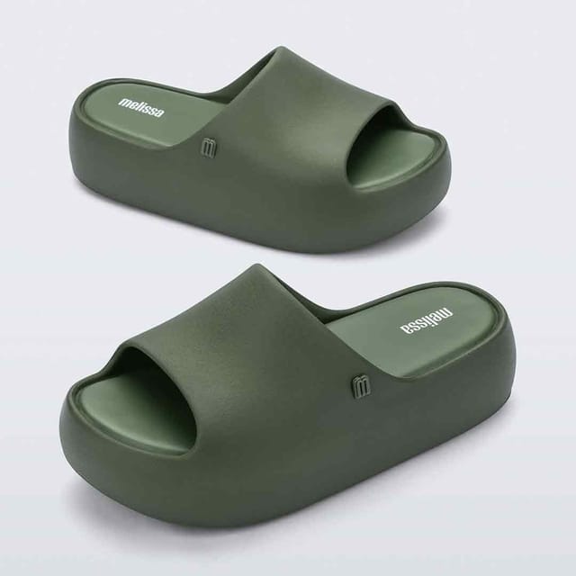 Melissa Shoes Melissa Shoes Women's Free Platform Slide in Green - 3