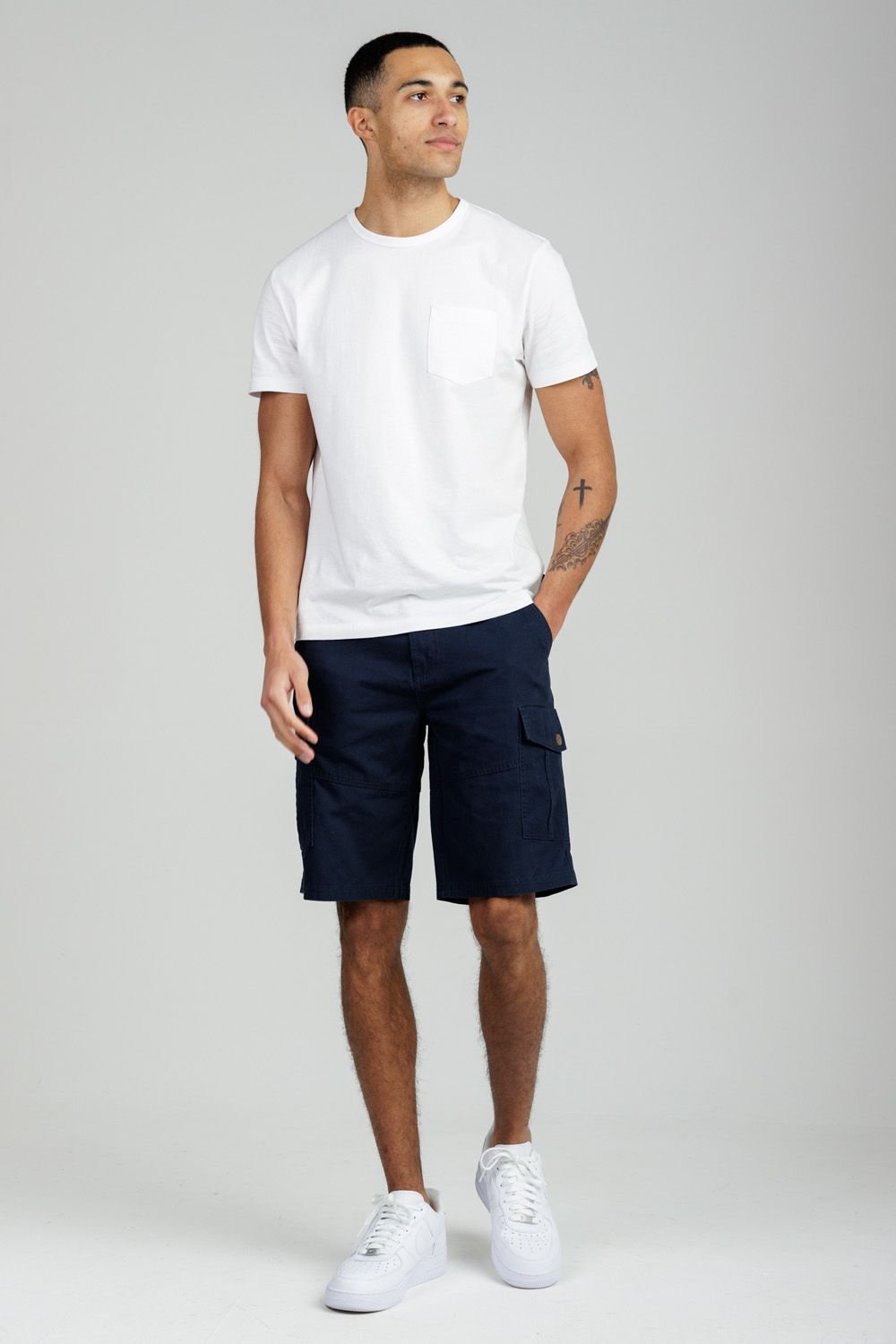 Tokyo Laundry Tokyo Laundry Men's Cotton Cargo Shorts in Navy - 3