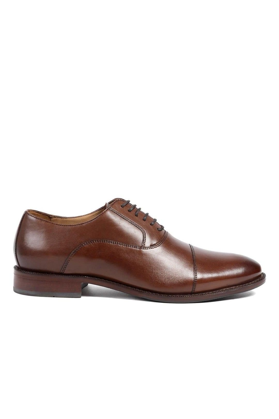 Jones Bootmaker Jones Bootmaker Men's Matthew Leather Oxford Shoes in Light Brown - 4