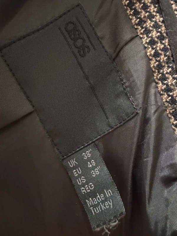ASOS Brown Suit Jacket/Blazer 38R