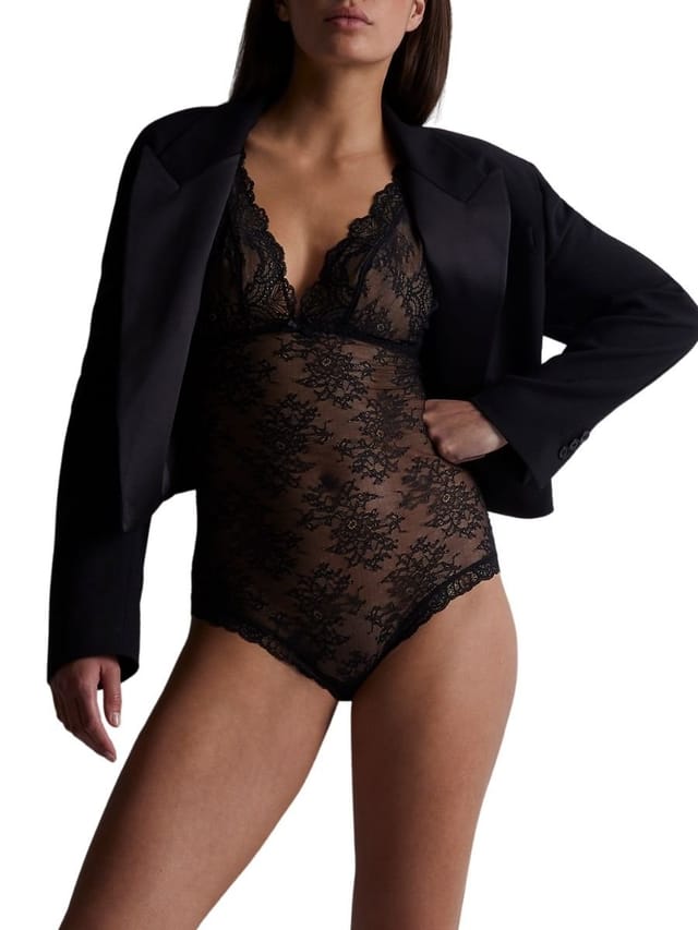 Aubade Aubade Women's Danse Des Sens Plunge Bodysuit in Black - 3