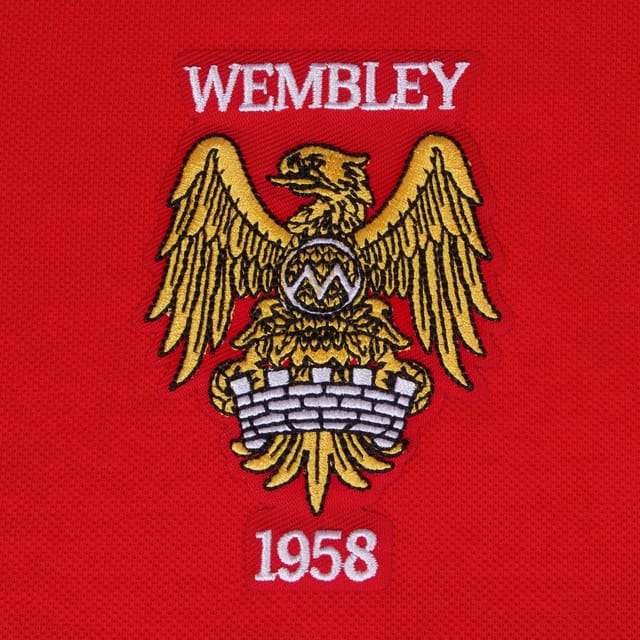 fan originals fan originals Men's Adults Manchester Crest Retro Polo Shirt in Light Red - 3