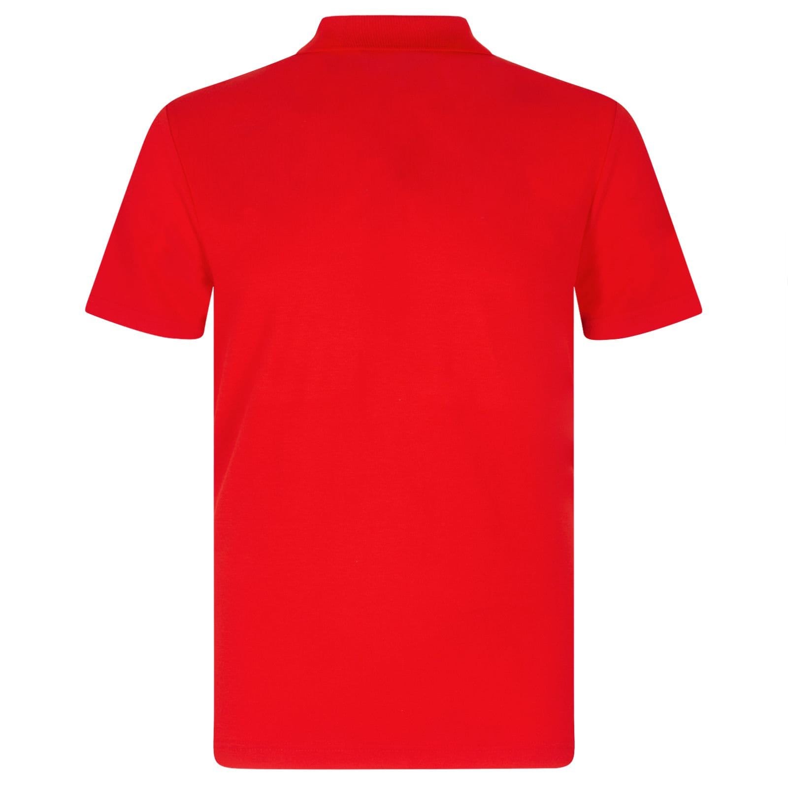 fan originals fan originals Men's Adults Manchester Crest Retro Polo Shirt in Light Red - 4