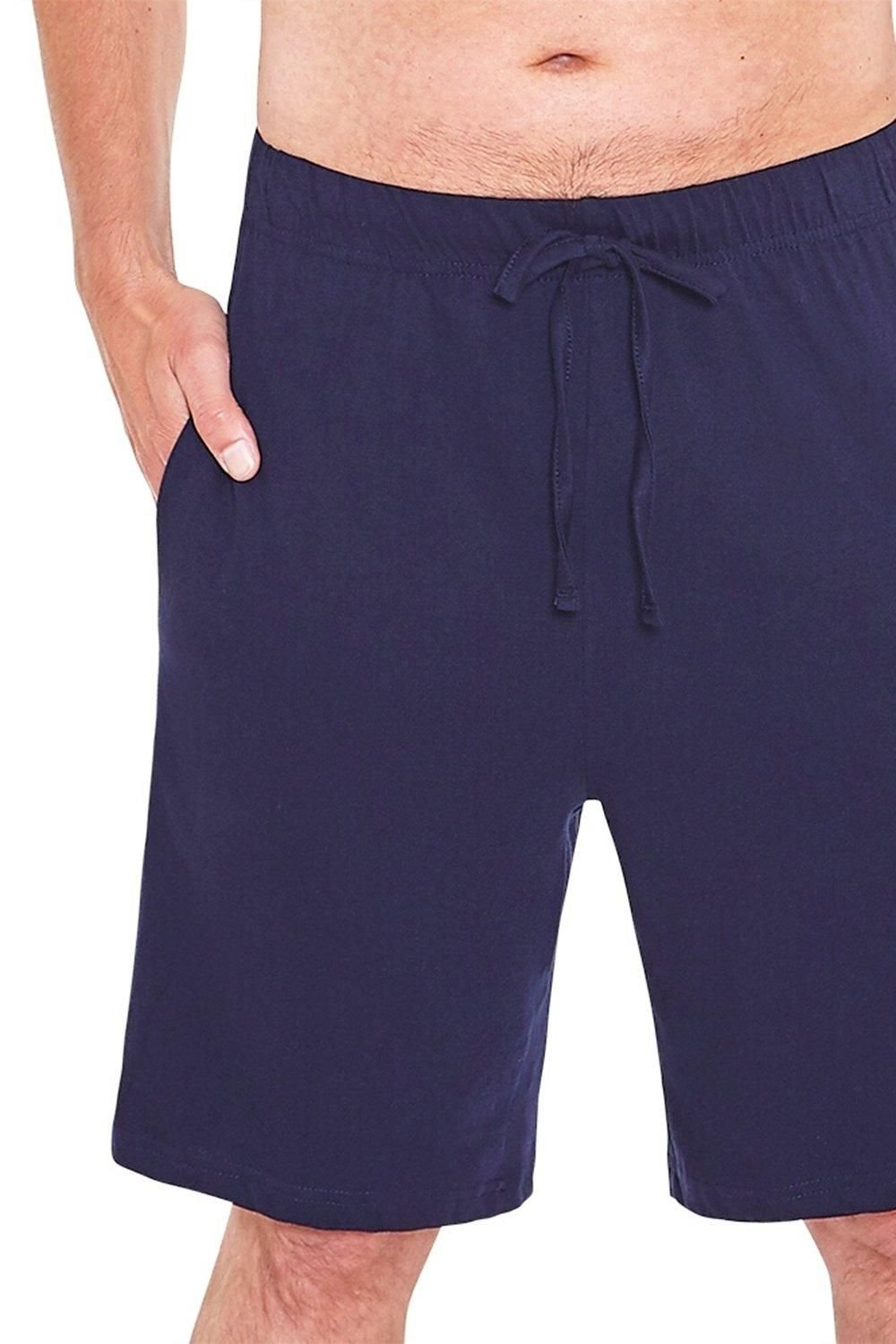 Just Essentials Just Essentials Men's 2 Pack Jersey Pyjama Shorts in Navy - 4