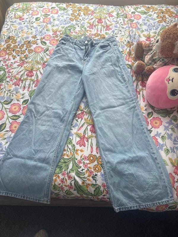 New Look Light Blue Straight-Leg Jeans