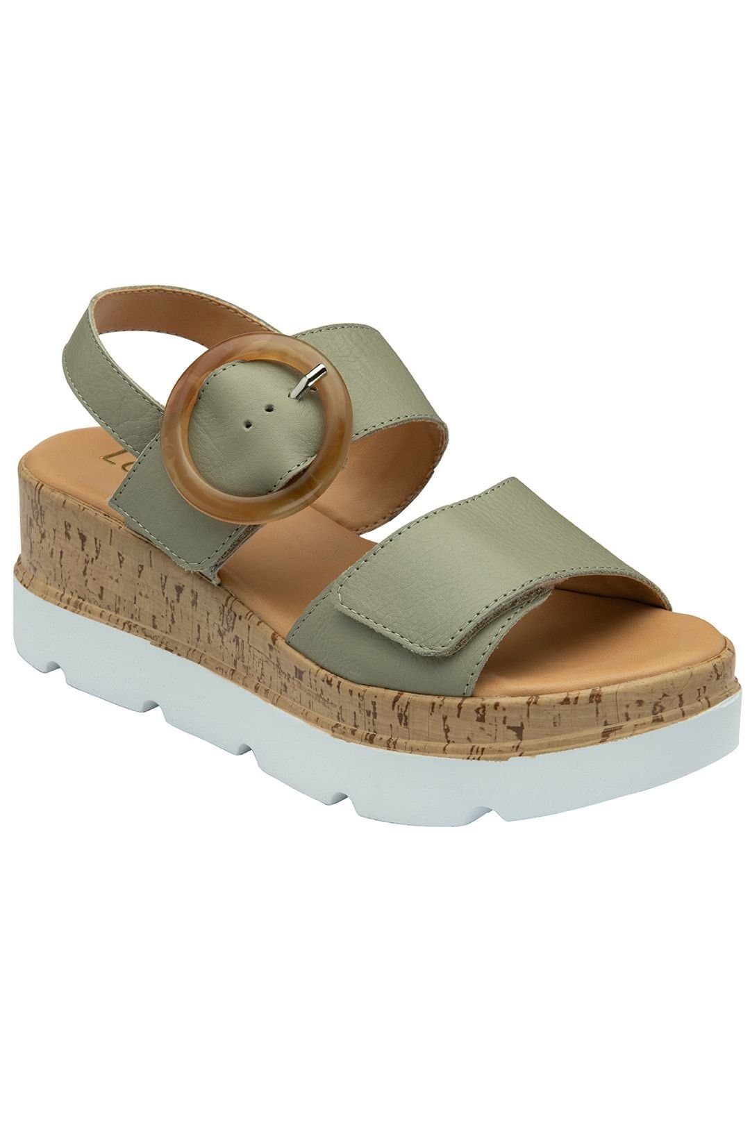 Lotus Lotus Women's 'Cammie' Wedge Sandals in Green