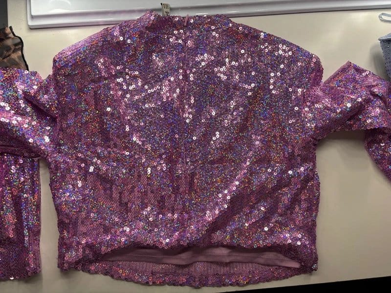 Bershka sleeved sequin top - 1