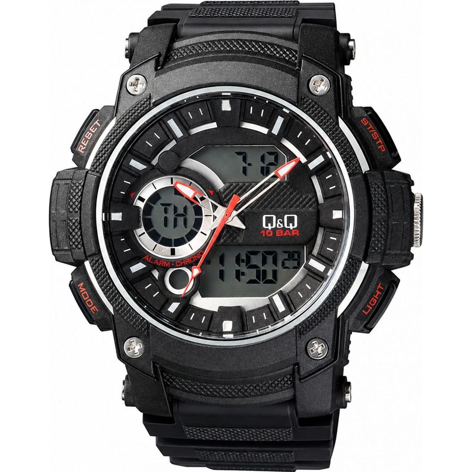 Q&Q Q&Q Men's GW90J002Y 53mm Quartz Watch in Black