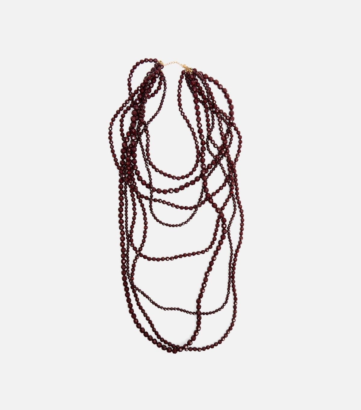 Public Desire Public Desire Dark Brown Layered Bead Necklace