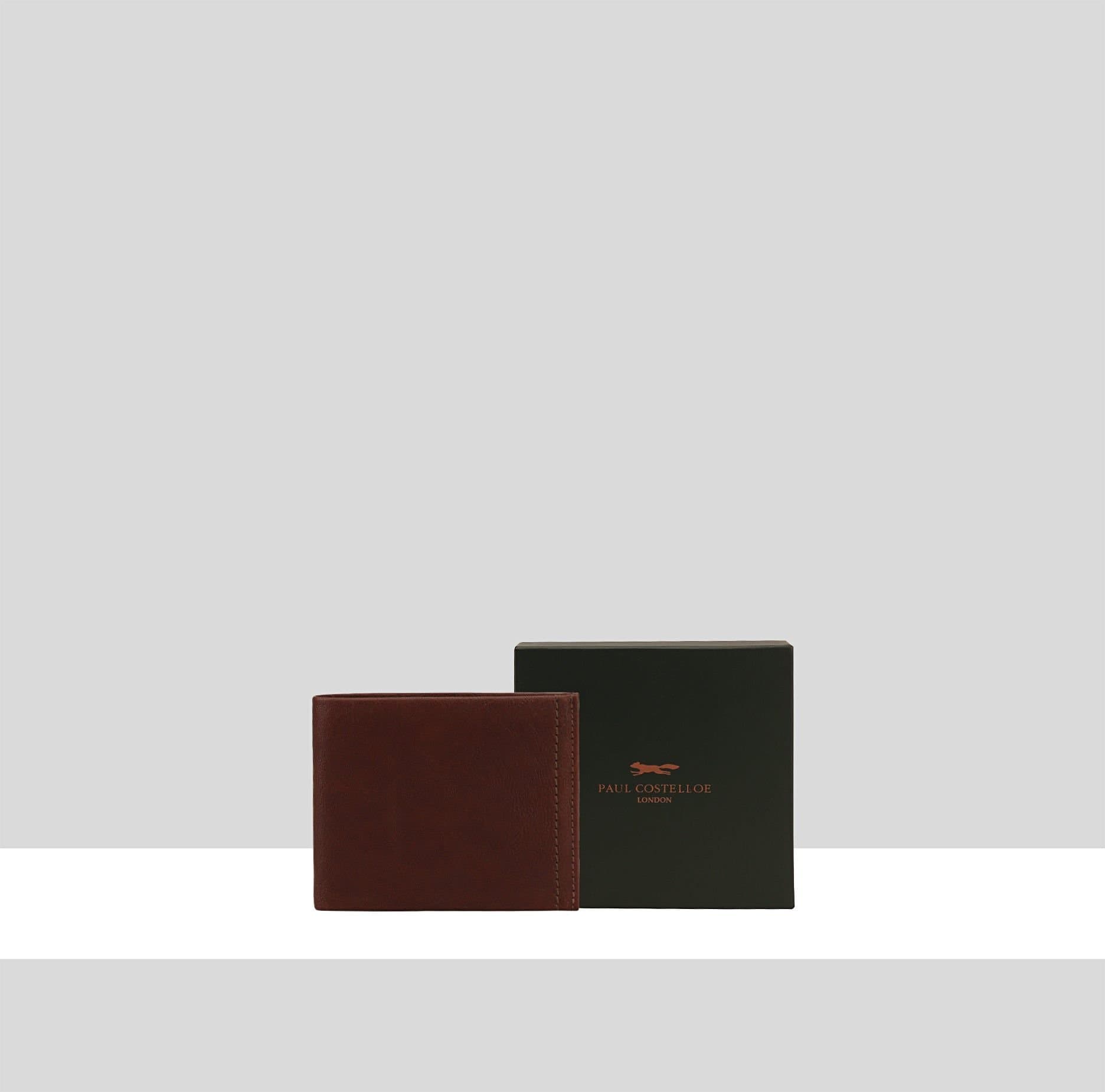 Paul Costelloe Paul Costelloe Men's Max Leather Wallet in Brown