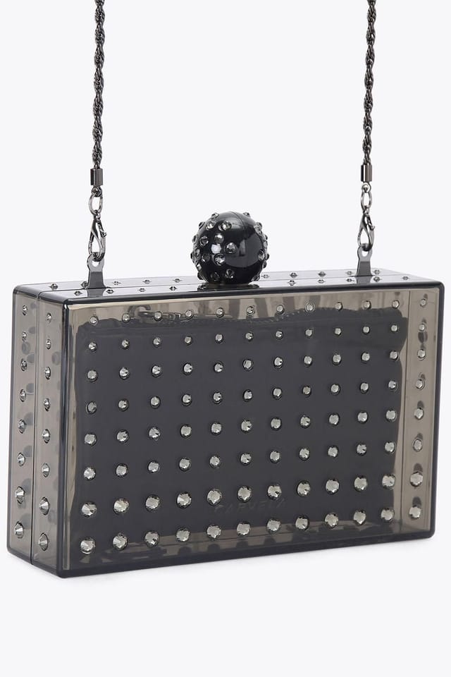 Carvela Carvela Women's 'Cristallo Clutch' Bag in Black - 2