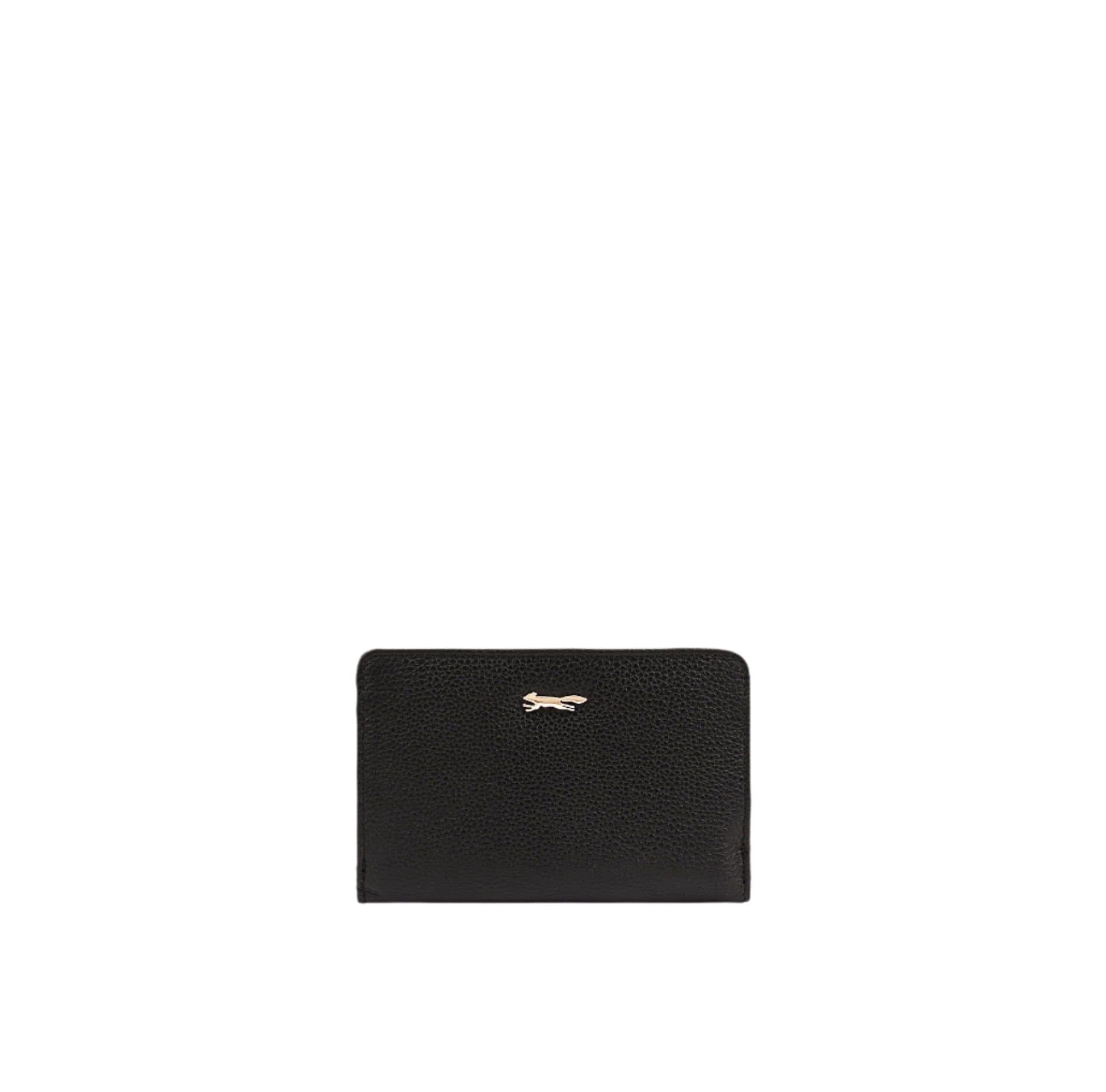 Paul Costelloe Paul Costelloe Women's Pansy Leather Purse in Jet Black