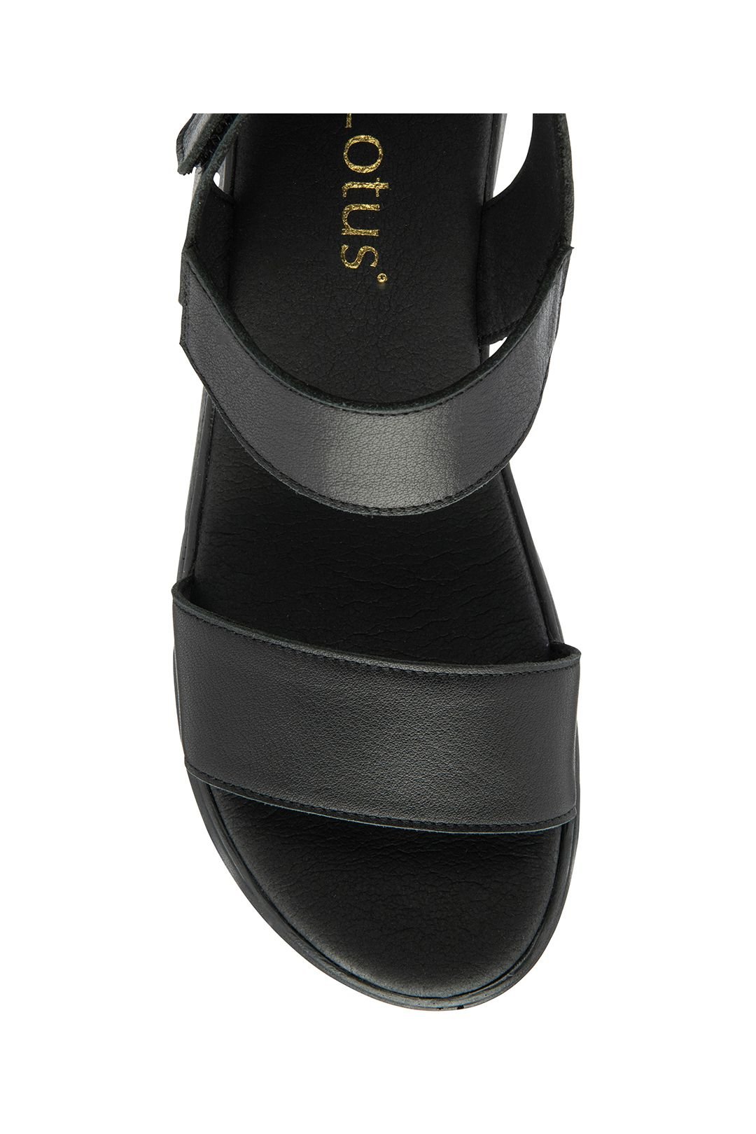 Lotus Lotus Women's 'Facchini' Leather Slingback Sandals in Black - 4