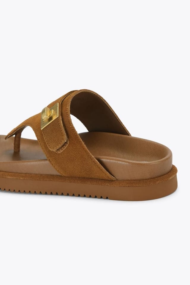 Steve Madden STEVE MADDEN Women's 'Tuned In 839' Suede Sandals in Brown - 3