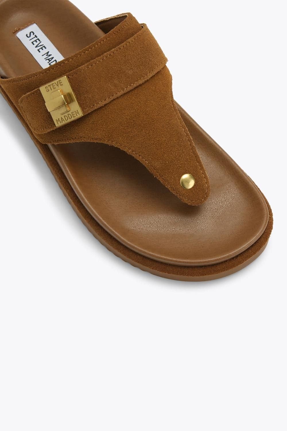 Steve Madden STEVE MADDEN Women's 'Tuned In 839' Suede Sandals in Brown - 4