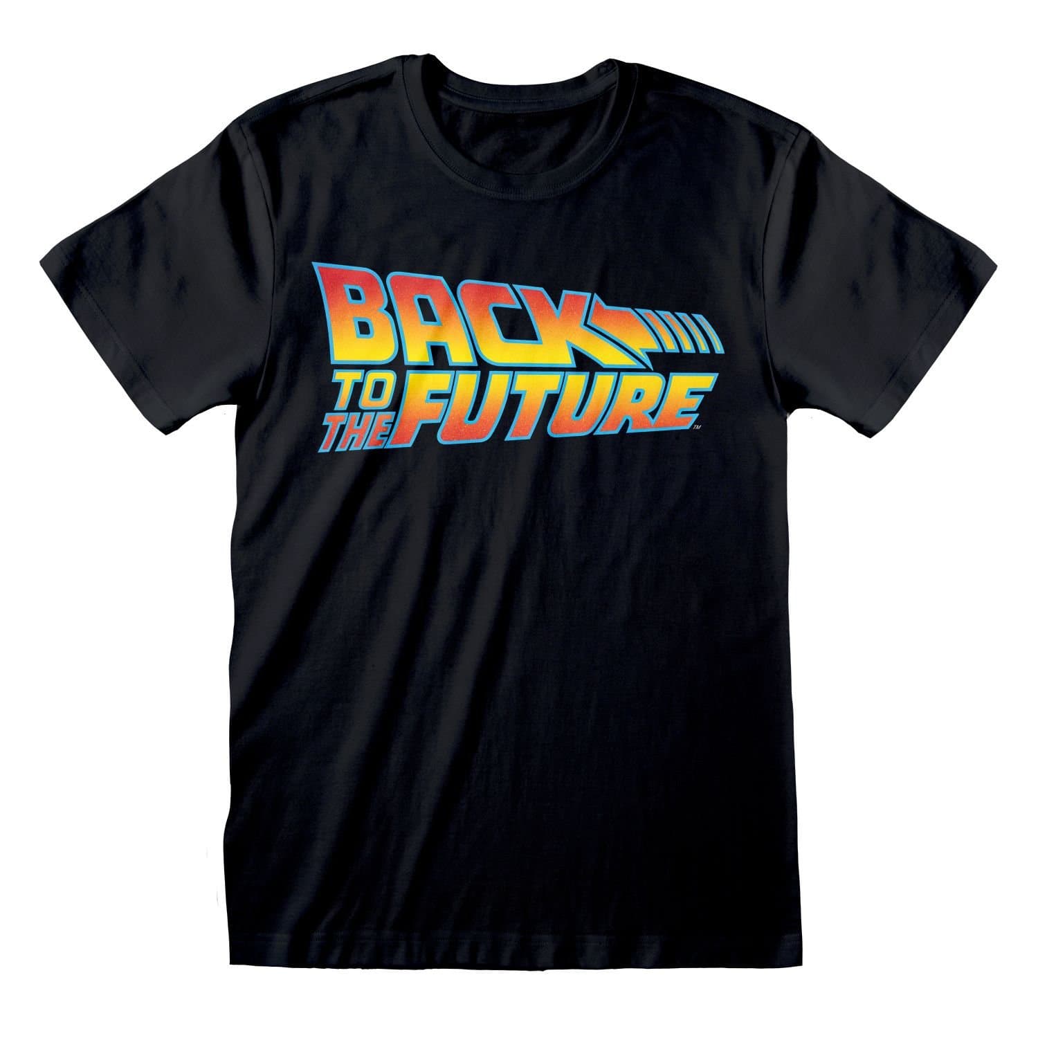 Back To The Future Back To The Future Men's Vintage T-Shirt in Black
