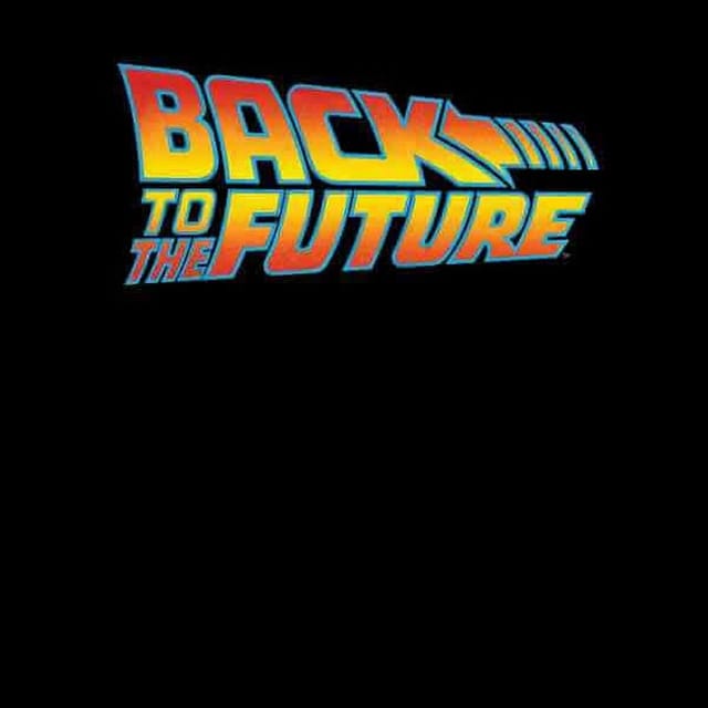 Back To The Future Back To The Future Men's Vintage T-Shirt in Black - 3
