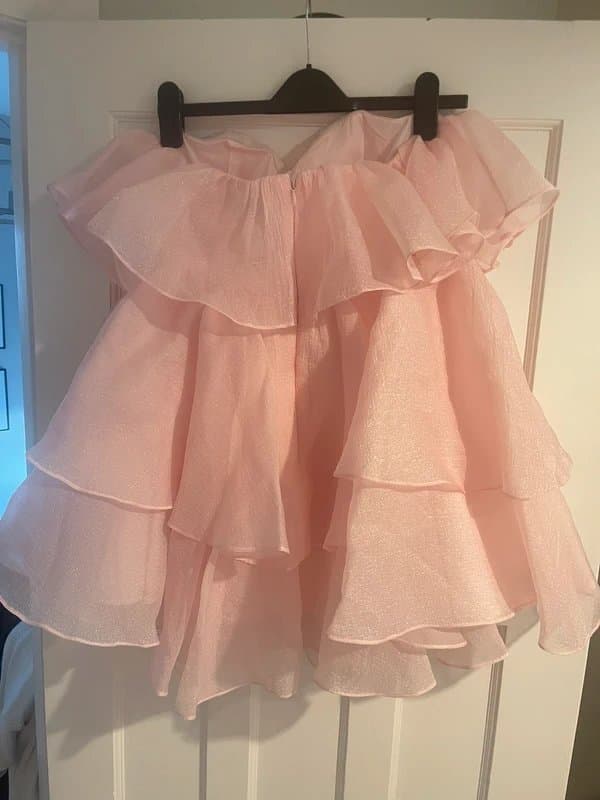 ASOS ASOS Luxe Chiffon bandeau tired mini dress