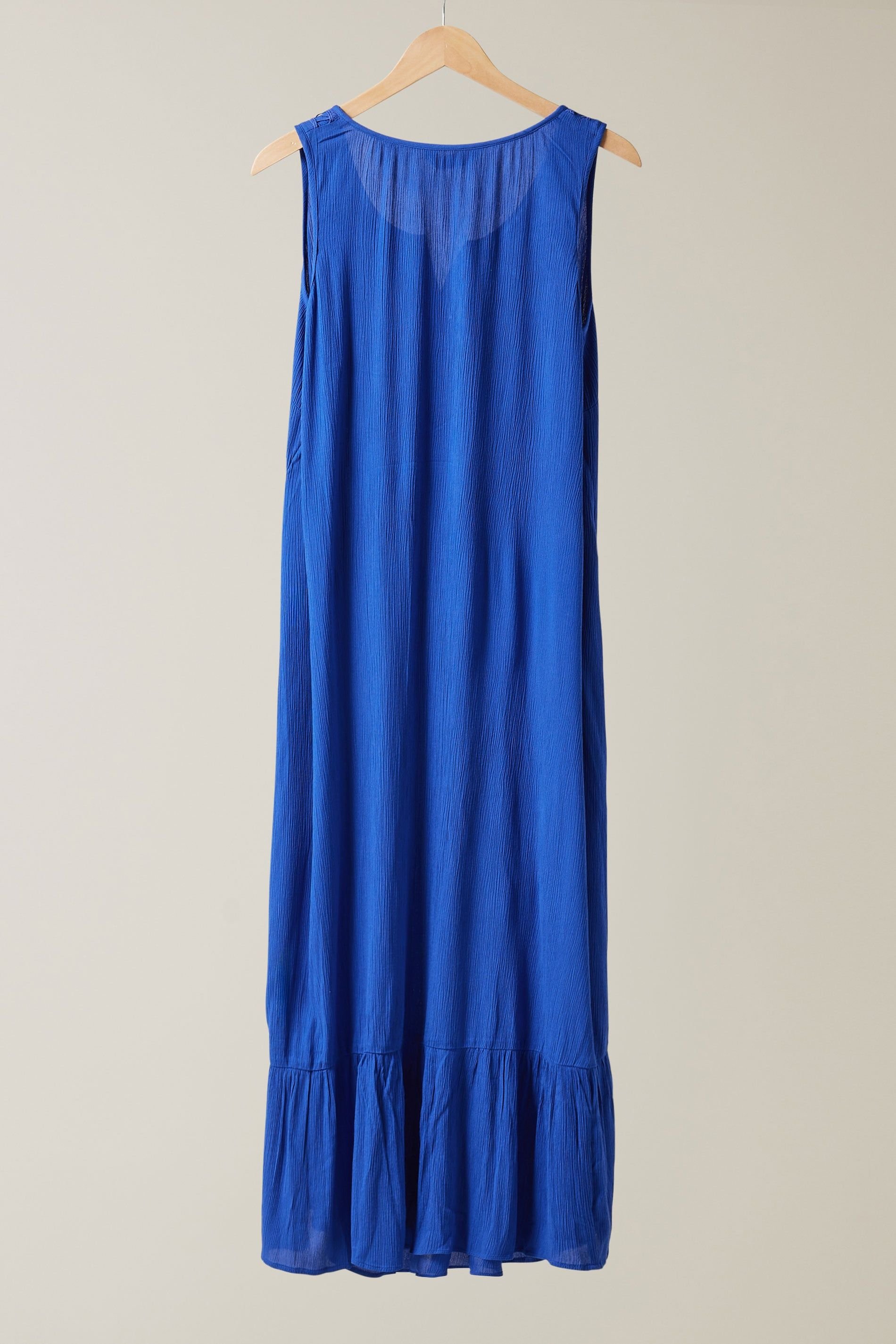 Evans Evans Women's Broderie Maxi Dress in Blue - 3