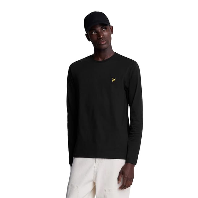 Lyle & Scott Lyle & Scott Men's Plain Long-Sleeved T-Shirt in Black - 3