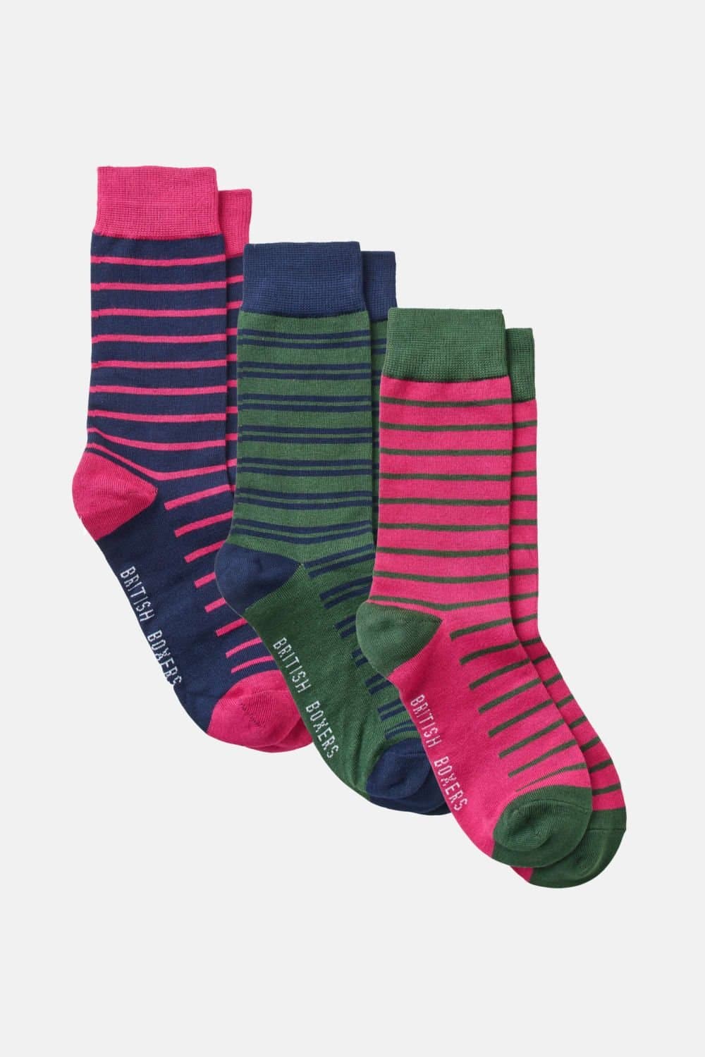 British Boxers British Boxers Men's Three Pair "Heritage" Bamboo Sock Gift Box