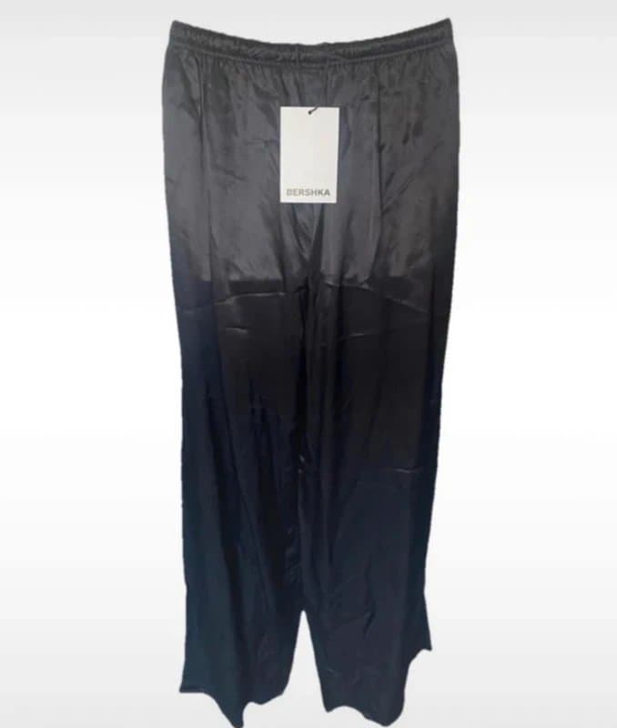 Bershka Bershka faux silk wide leg bottoms  size M  brand new with tags