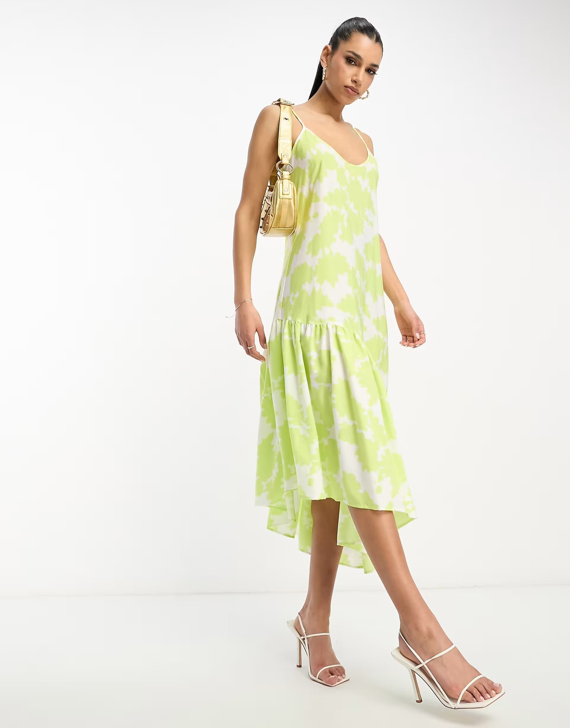 ASOS Armani Exchange print slip dress in multi