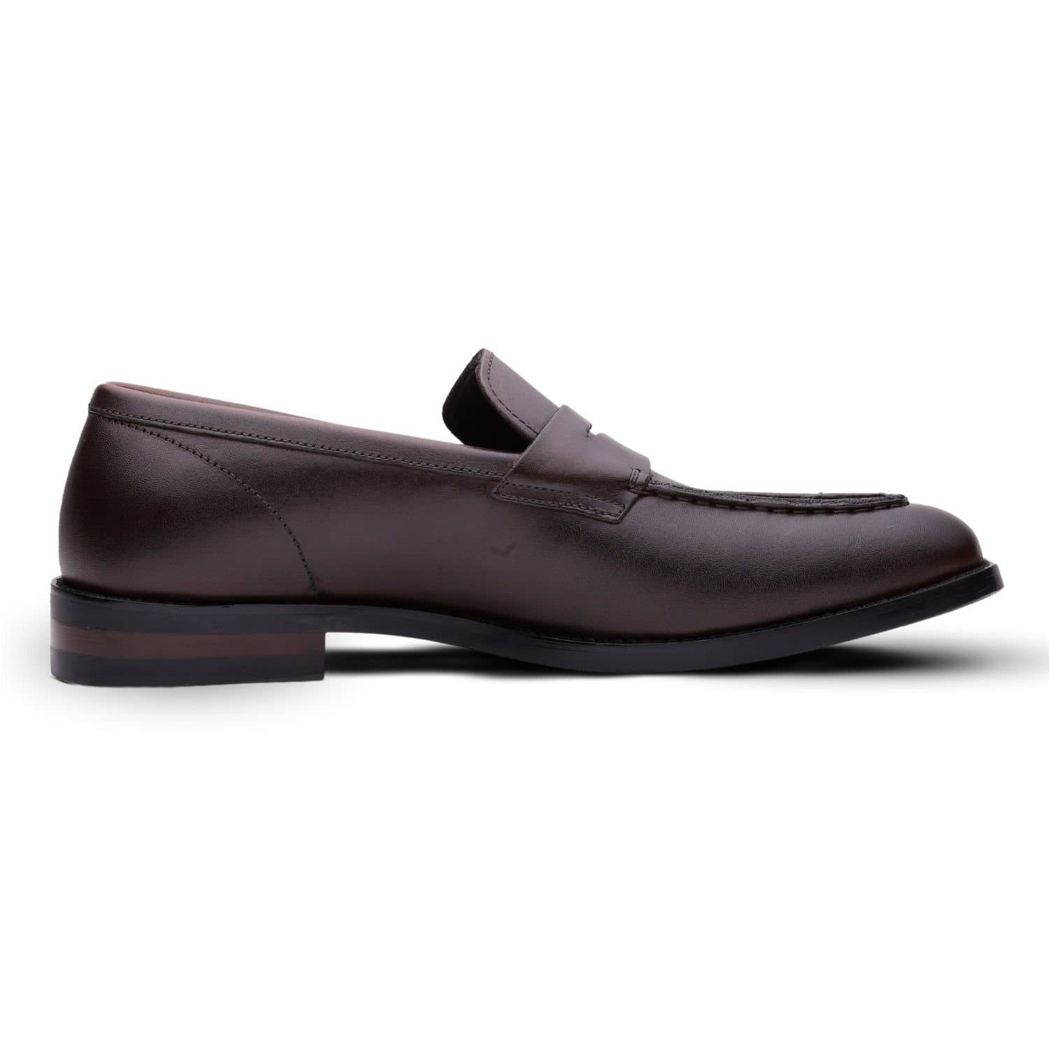 QUIVE London QUIVE London Brown Leather Penny Loafers
