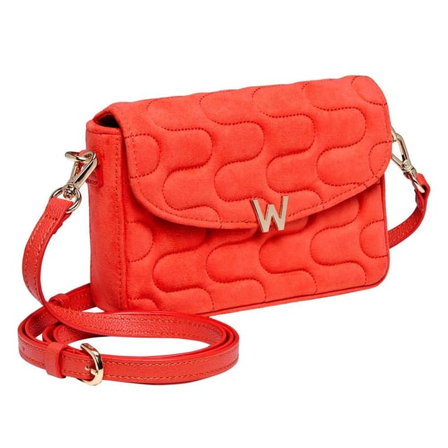 Wolf WOLF Women's Mimi Swirl Cross Body Bag with Scarf in Light Red - 2