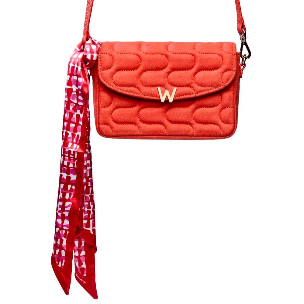 Wolf WOLF Women's Mimi Swirl Cross Body Bag with Scarf in Light Red - 4