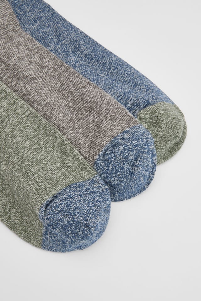 Maine Maine Men's Multi 3 Pack Marl Socks - 2
