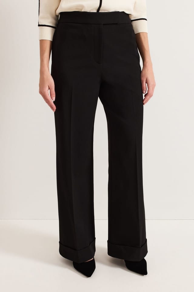 Phase Eight Phase Eight Women's Trixie Turn Up Hem Trouser in Black - 3