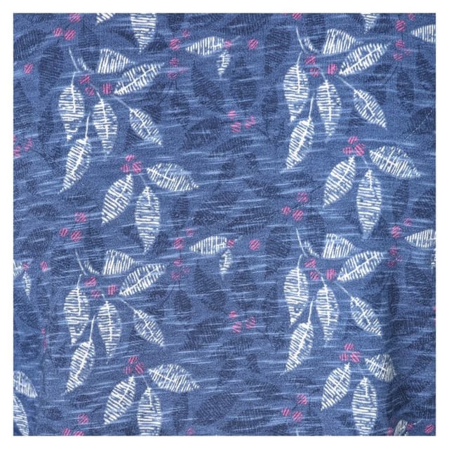 Lazy Jacks Lazy Jacks Women's Leaves Tunic Top in Dark Blue - 3