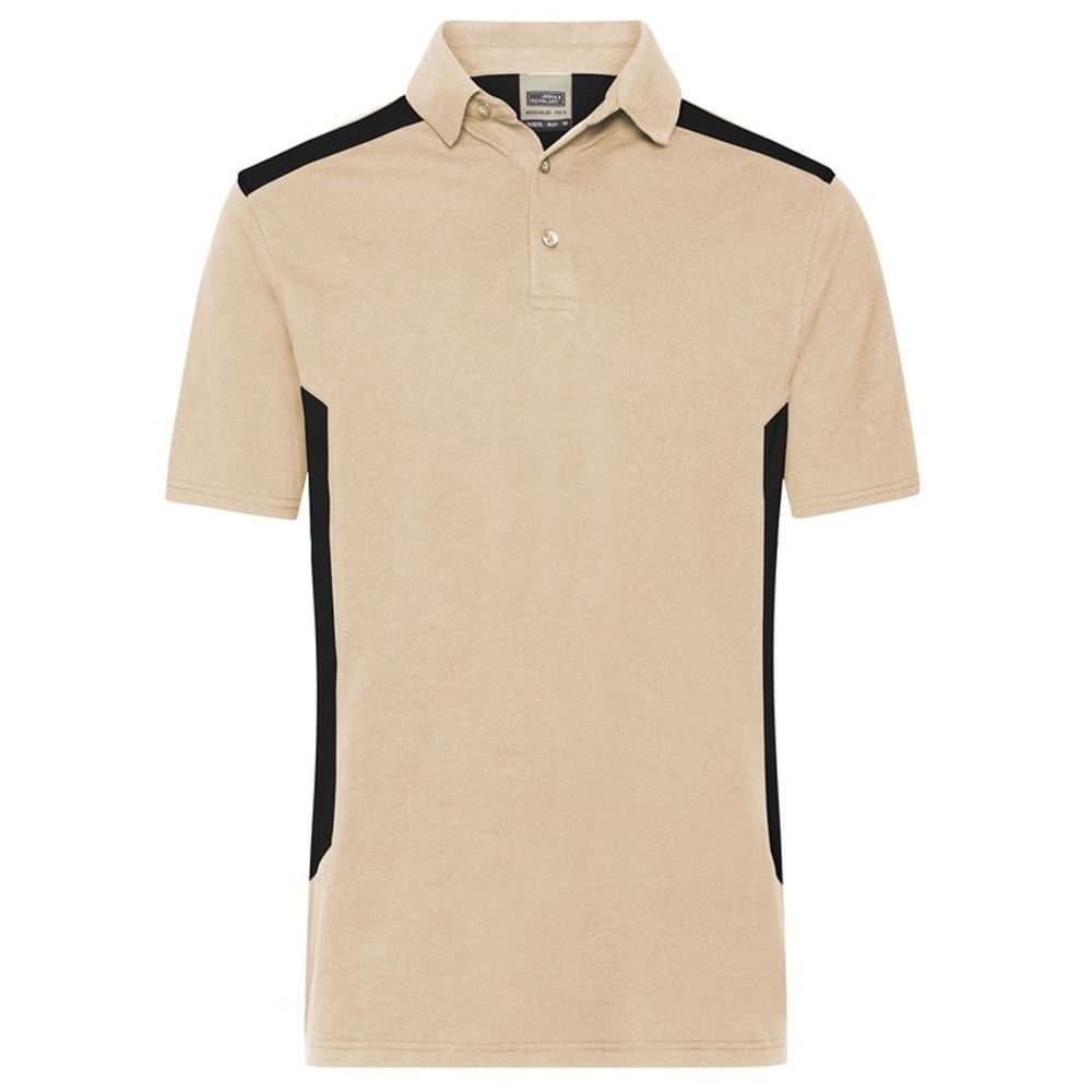 James and Nicholson James and Nicholson Men's Strong Work Polo Shirt in Stone