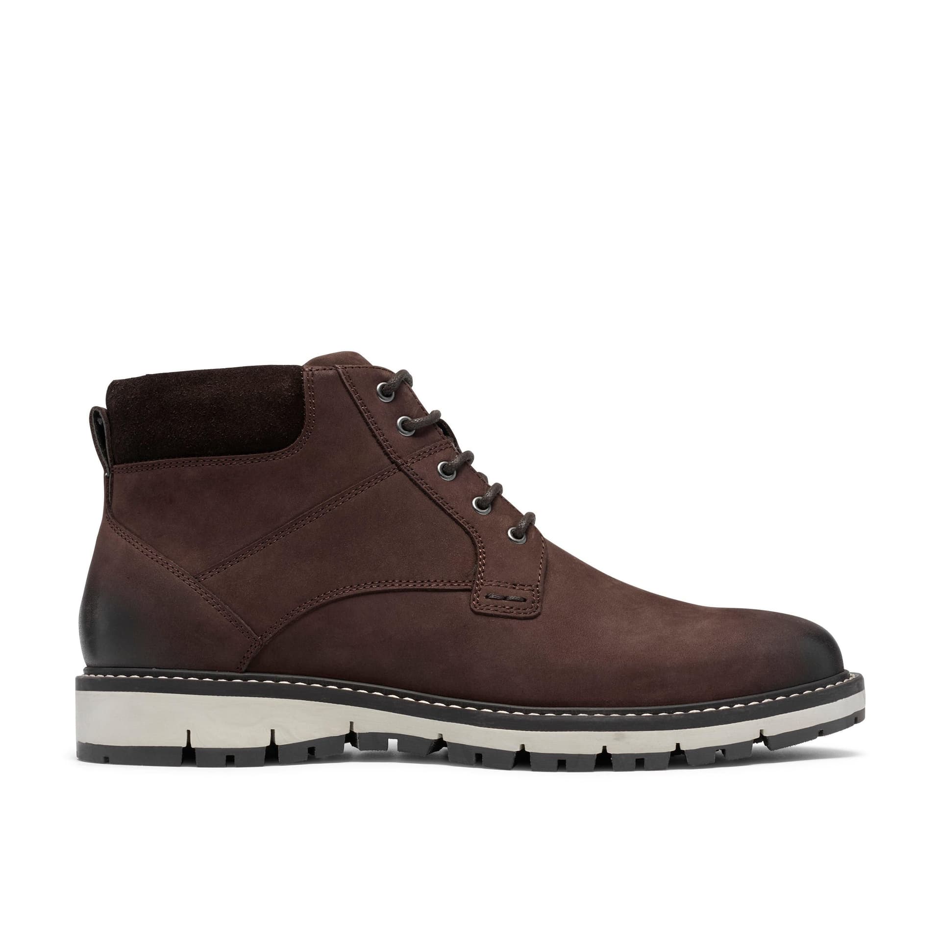 Clarks Clarks Men's Corston Mid Brown Leather Ankle Boots