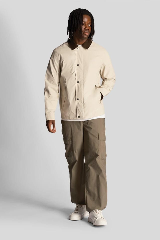 Lyle & Scott Lyle & Scott Men's Coach Jacket Ecru - 2