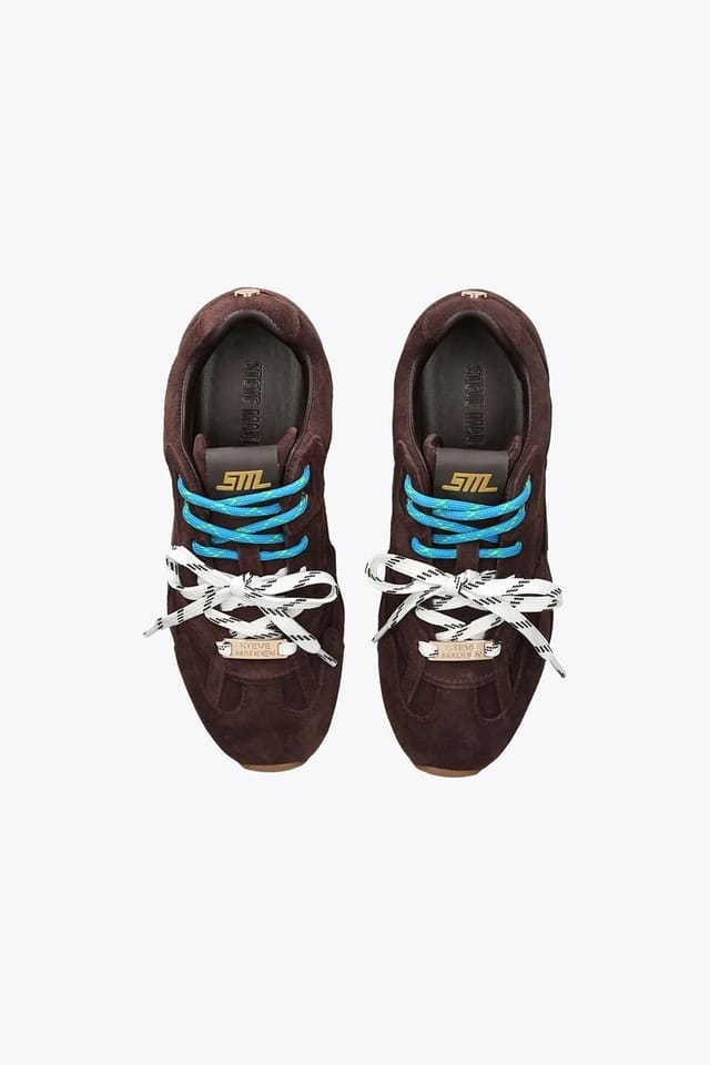 Steve Madden STEVE MADDEN Women's 'Aziel Dark Brown' Suede Leather Trainers in Dark Brown - 2