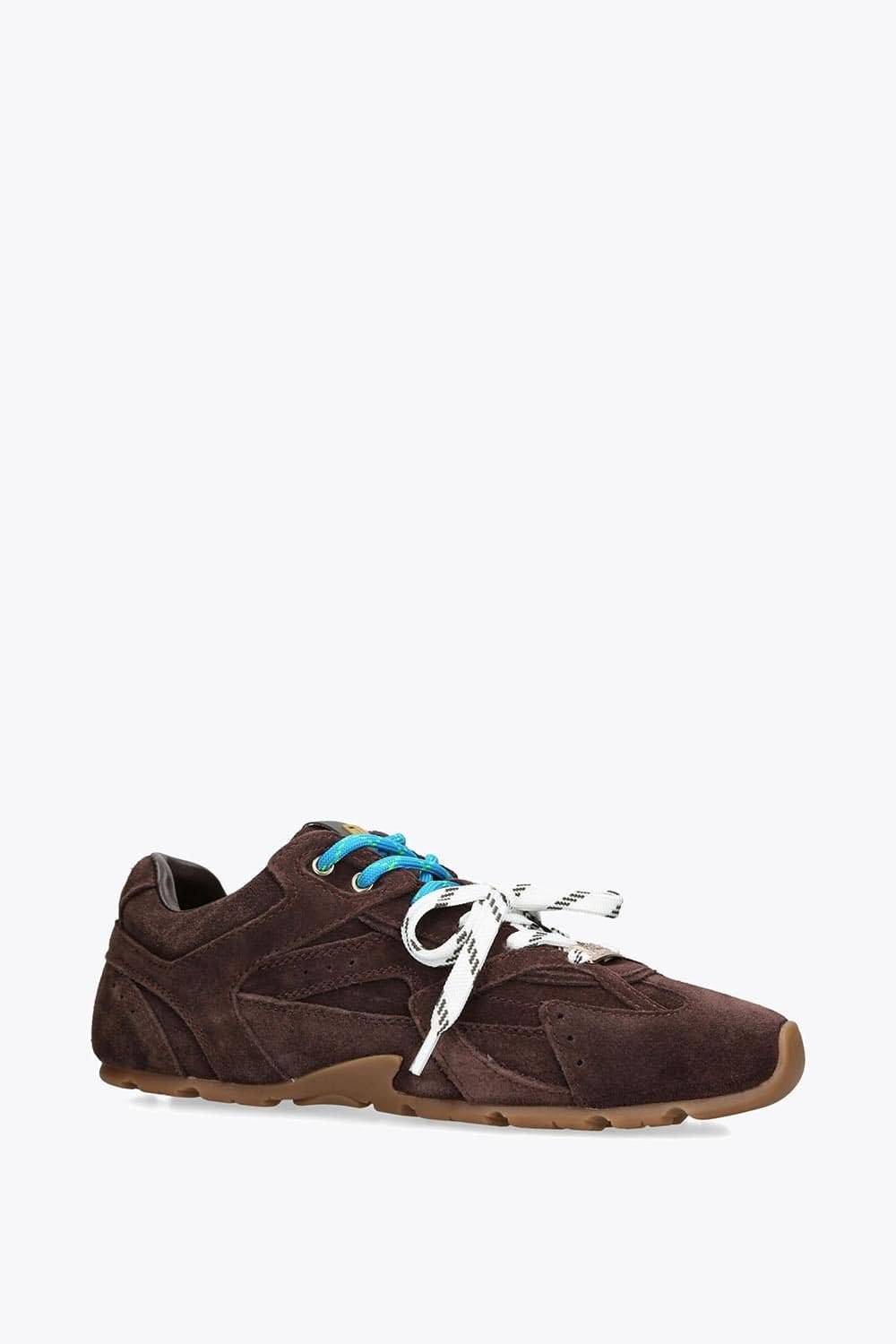 Steve Madden STEVE MADDEN Women's 'Aziel Dark Brown' Suede Leather Trainers in Dark Brown - 4
