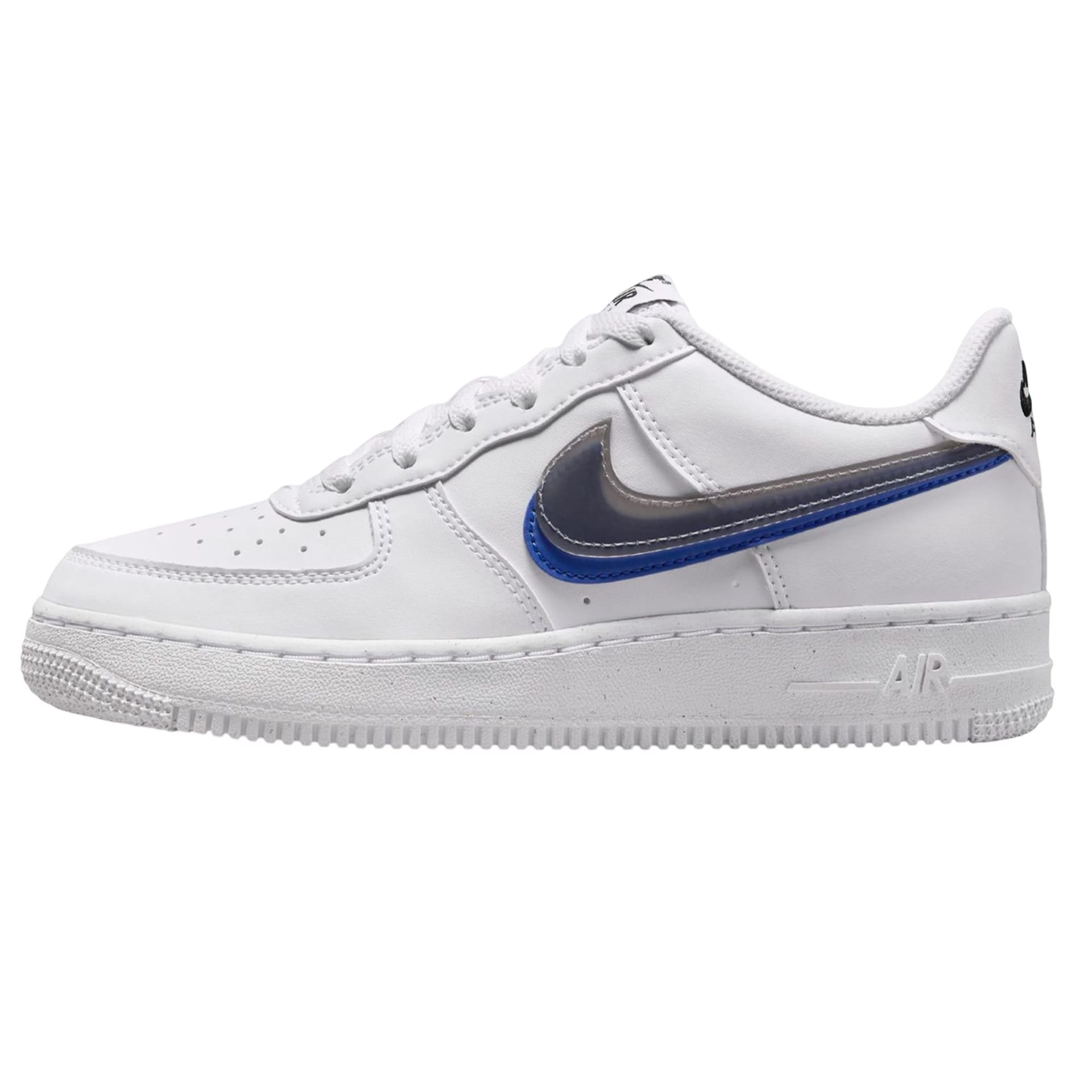 Nike Nike Women's Air Force 1 Swoosh Leather Trainers in White - 4