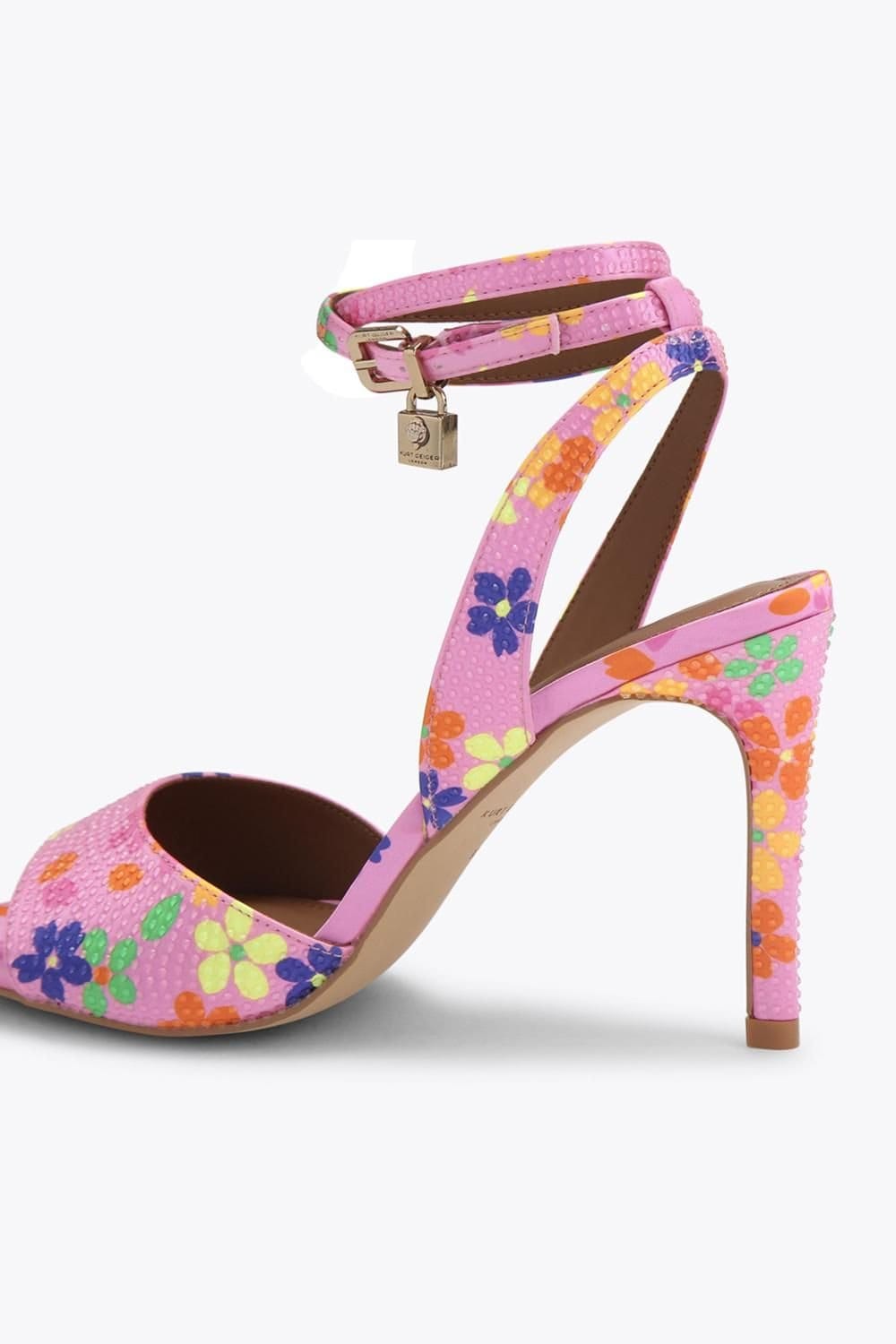 Kurt Geiger London Kurt Geiger London Women's 'Brixton Ankle Strap' Fabric Heels in Pink - 4