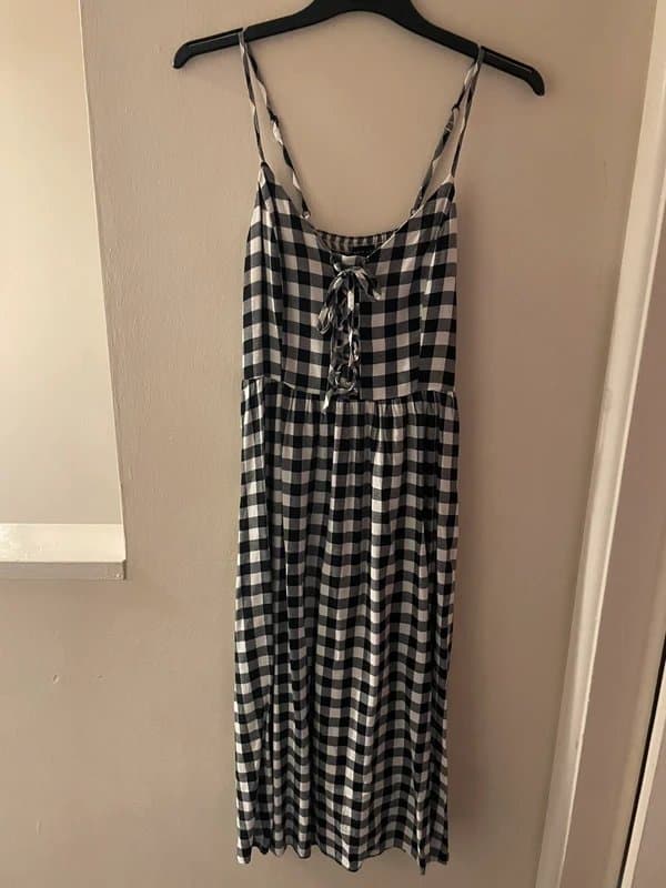 New Look New Look gingham check midi corset dress 10