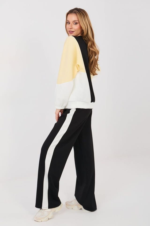 Love Lace Love Lace Women's Butter Soft Sequin Logo Tracksuit Set in Black - 2
