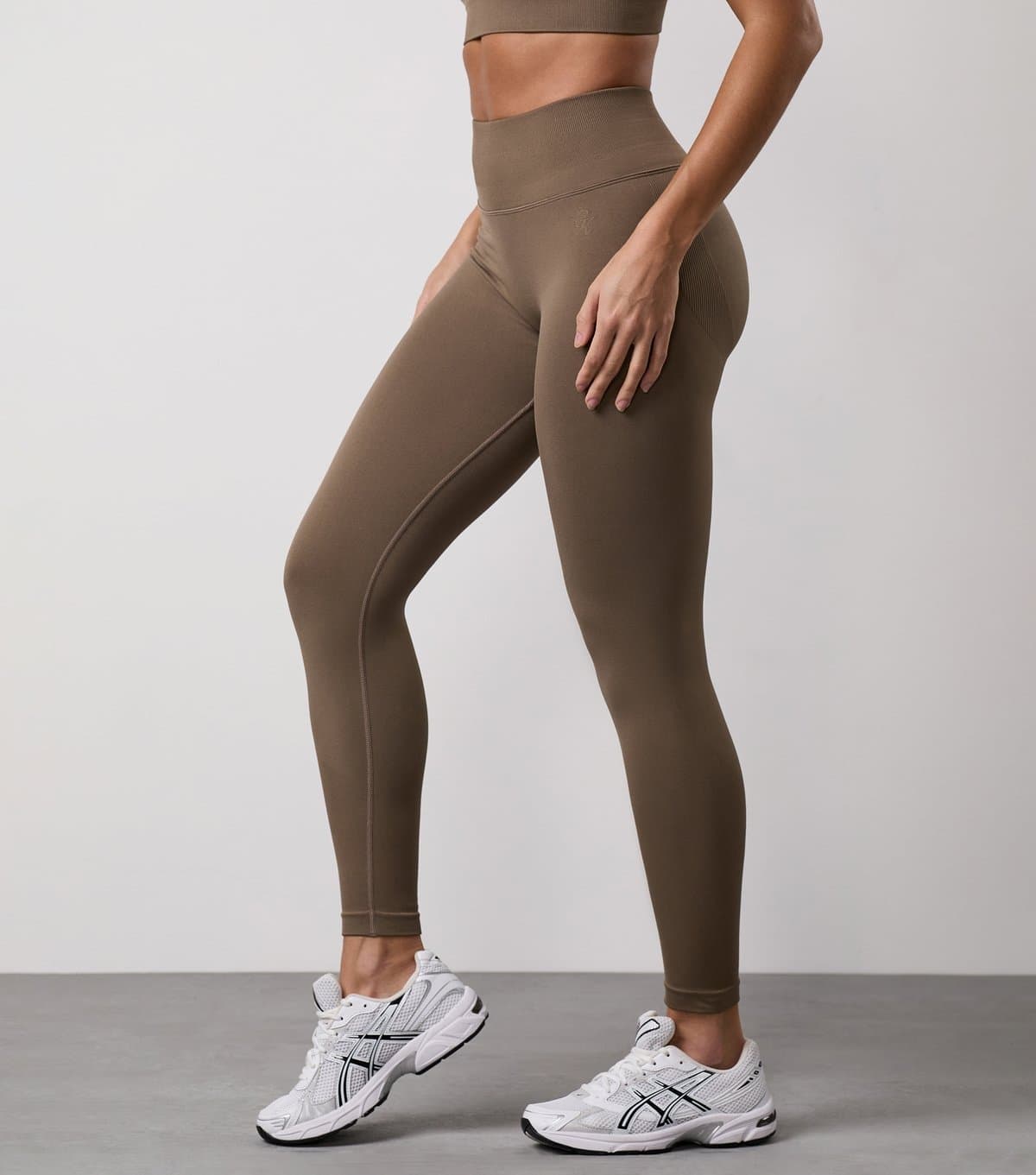 Gym King Women's Light Brown Sculpt Seamless Leggings Gym King New Look