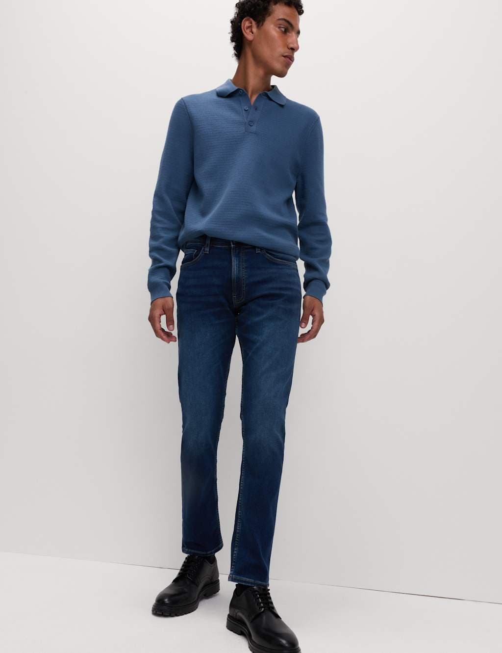 Marks & Spencer M&S Dark Indigo Slim Fit Comfort Stretch Jeans