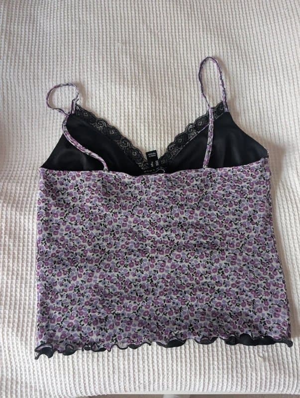New Look Floral mesh top