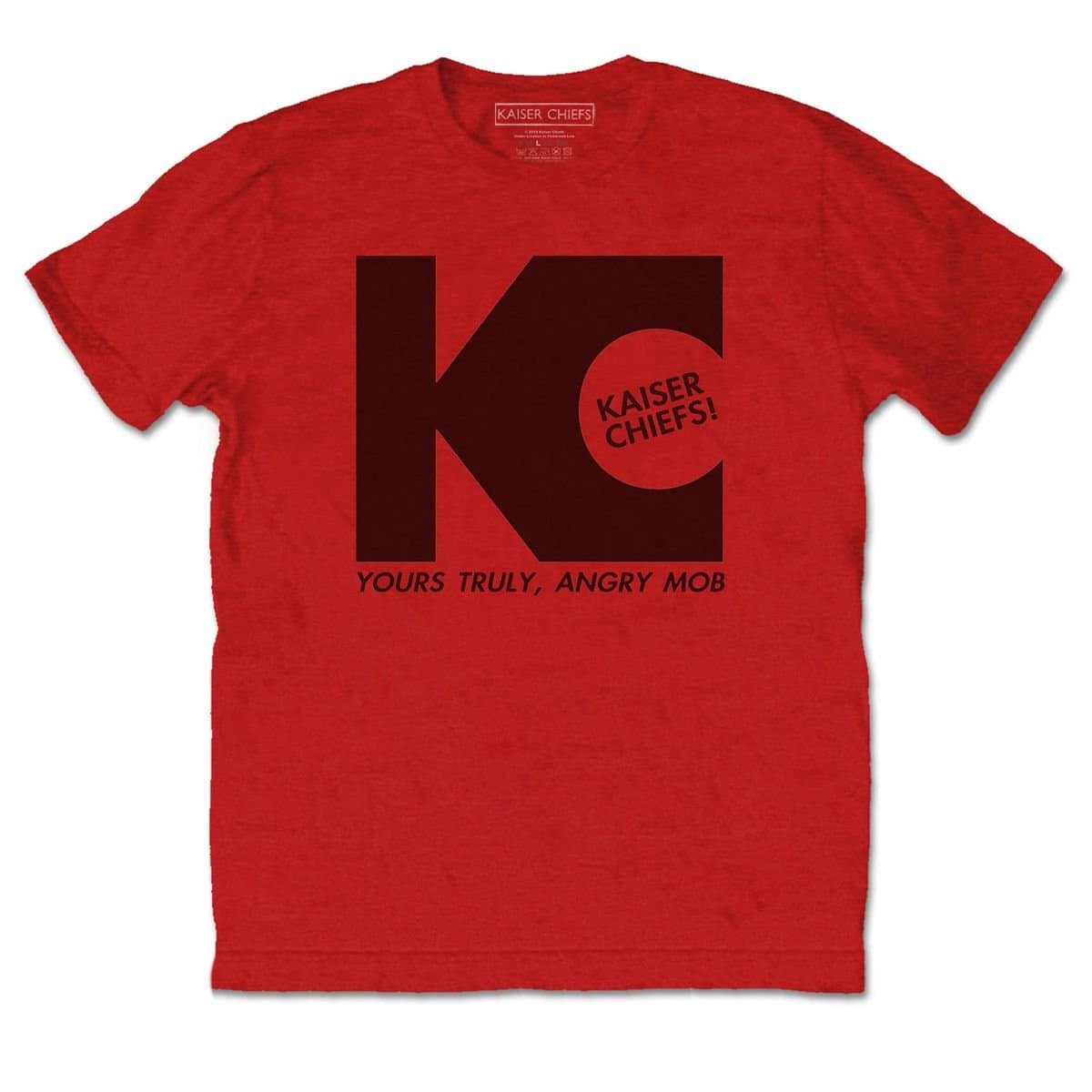 Kaiser Chiefs Kaiser Chiefs Men's Yours Truly Cotton T-Shirt in Red