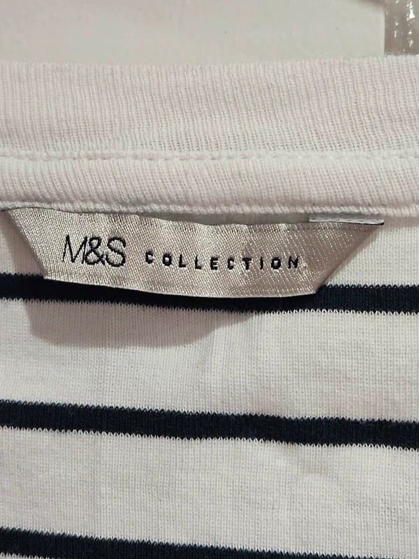 M&S Collection M&S Striped T-Shirt Size 18