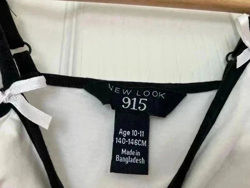 New Look Cute simple black and white cami top
